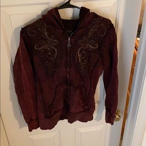 Sinful zip up angel hoodie